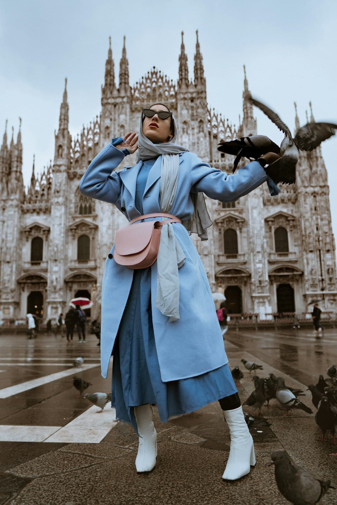 Mavi atölye trençkot — Milano